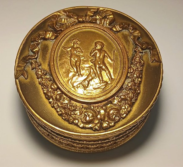 Tabacchiera-scrigno per gioielli in rame dorato al mercurio, Napoleone III.-photo-2
