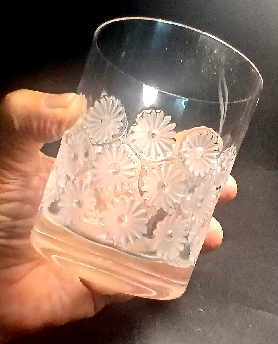 Renè Lalique - Servizio per 12 bicchieri da Wisky modello Napobury in cristallo di Baccarat. -photo-2