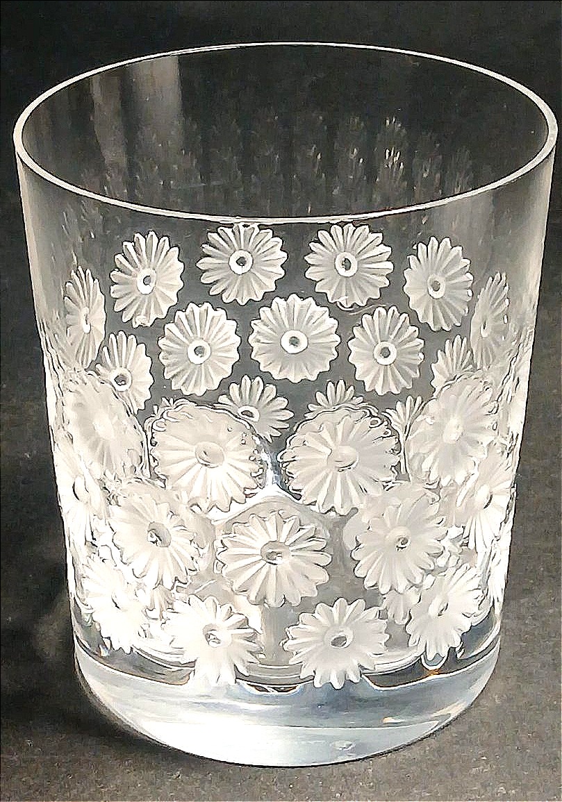 Renè Lalique - Servizio per 12 bicchieri da Wisky modello Napobury in cristallo di Baccarat. 