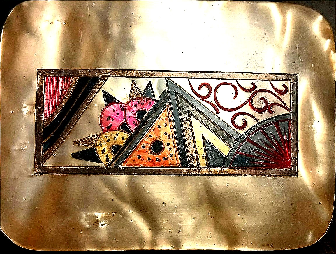 Porta sigarette 'futurista' in bachelite madreperla anni 30', attribuibile a  Gerardo Dottori-photo-2