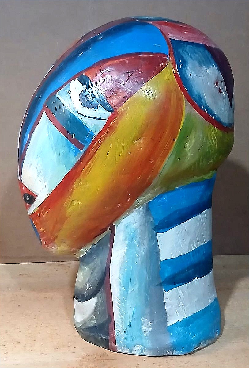 Scultura cubo-futurista di scuola russa della cerchia di Kazimir Malevic. -photo-2