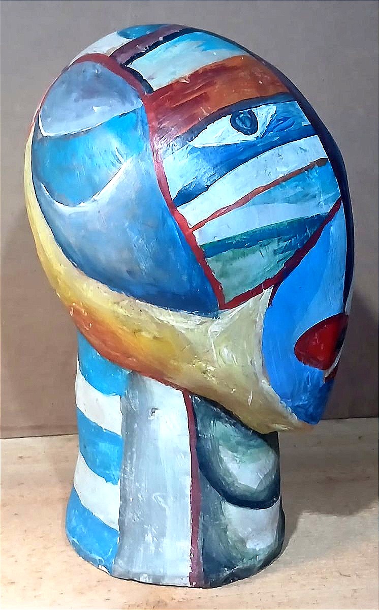 Scultura cubo-futurista di scuola russa della cerchia di Kazimir Malevic. -photo-3
