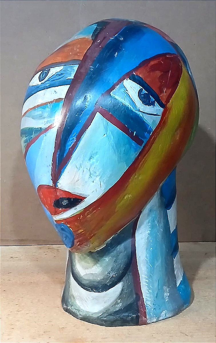 Scultura cubo-futurista di scuola russa della cerchia di Kazimir Malevic. 