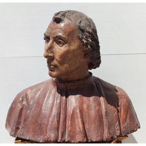 Busto in terracotta raffigurante membro della Famiglia de Medici