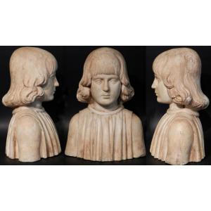 Francesco Laurana - Busto in marmo raffigurante il ritratto di un giovane aragonese.