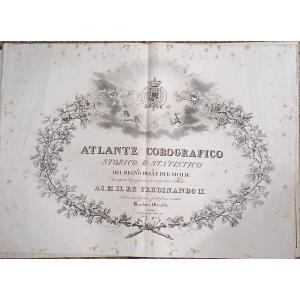 'Regno delle due Sicilie' di Benedetto Marzolla, dedicato a Ferdinando II. Opera in folio