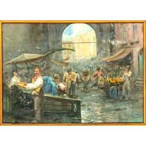 Vincenzo Migliaro. Dipinto della migliore scuola pittorica napoletana di fine 800' . 