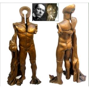 Umberto Boccioni 'L'Uomo Bruco' ovvero 'Fusione di Forma Umana' cm.80 (1911-1912)