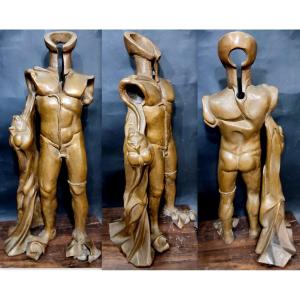 Umberto Boccioni 'L'Uomo Bruco' ovvero 'Fusione di Forma Umana' cm.80 (1911-1912)