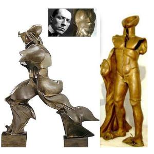 Umberto Boccioni 'L'Uomo Bruco' ovvero 'Fusione di Forma Umana' cm.80 (1911-1912)