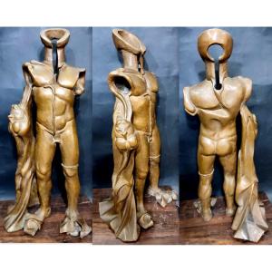 Umberto Boccioni 'L'Uomo Bruco' ovvero 'Fusione di Forma Umana' cm.80 (1911-1912)
