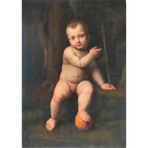 Marco d'Oggiono. Opera del primo 500' dell'allievo di Leonardo, dipinta su tavola di pioppo.