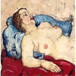 Wally Neuzil La scena di un delitto : 'La morte di un grande Amore' (cm.70x100)
