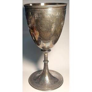 Tennis: Coppa premio torneo giovanile, Londra (1895). Barnard & Sons,  in argento sterling.