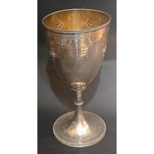 Tennis: Coppa premio torneo giovanile, Londra (1895). Barnard & Sons, in argento sterling.