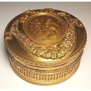 Tabacchiera-scrigno per gioielli in rame dorato al mercurio, Napoleone III.