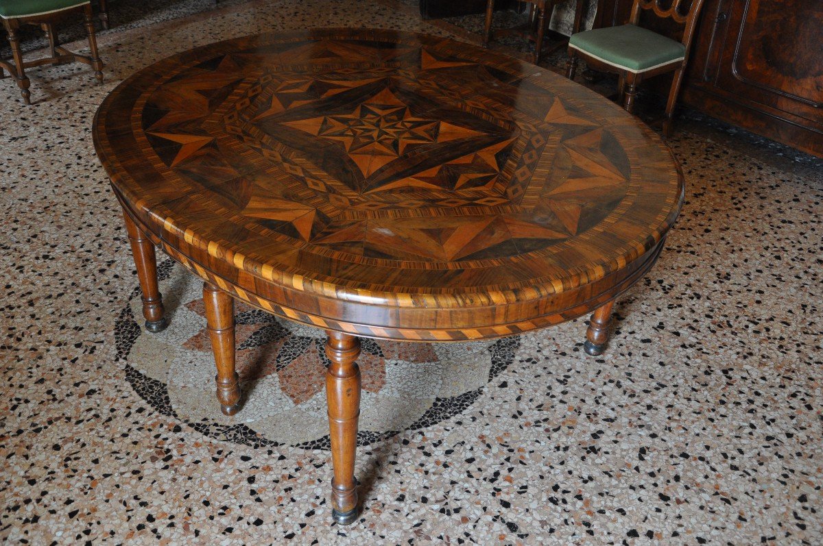 Elegante tavolo ovale sec. XIX -photo-1