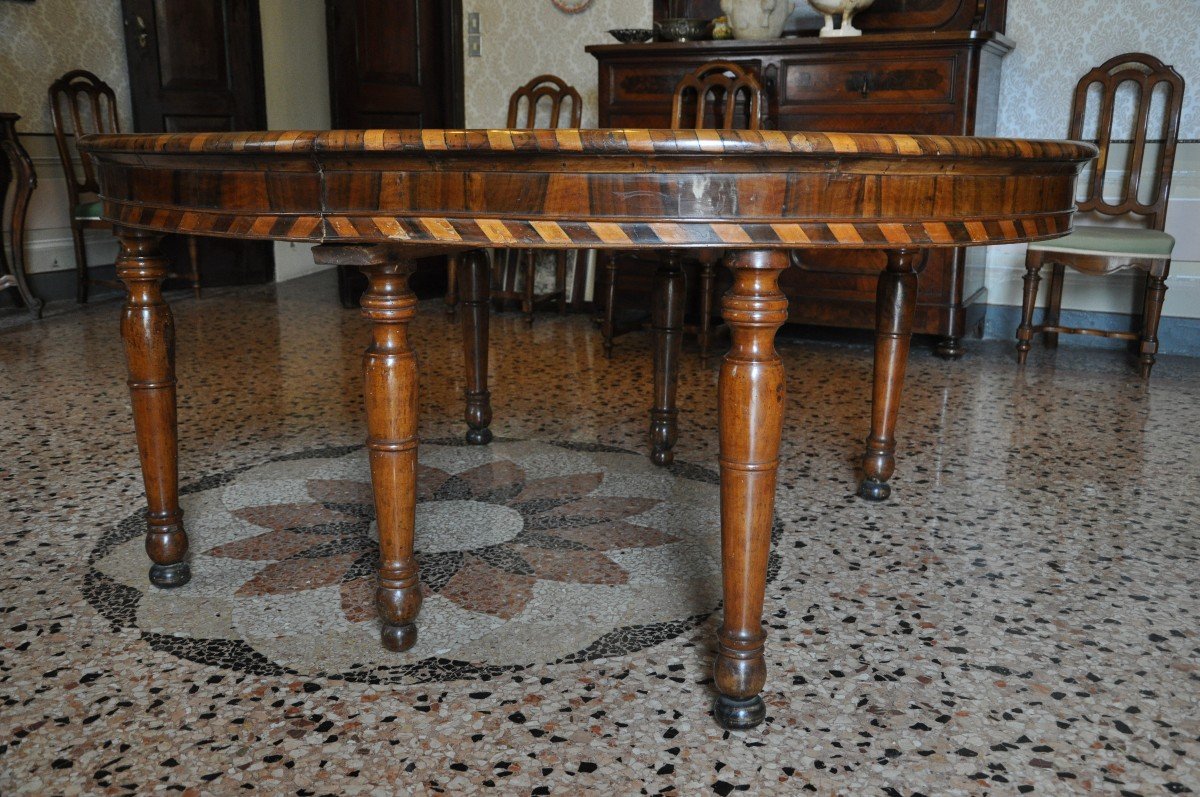 Elegante tavolo ovale sec. XIX -photo-4