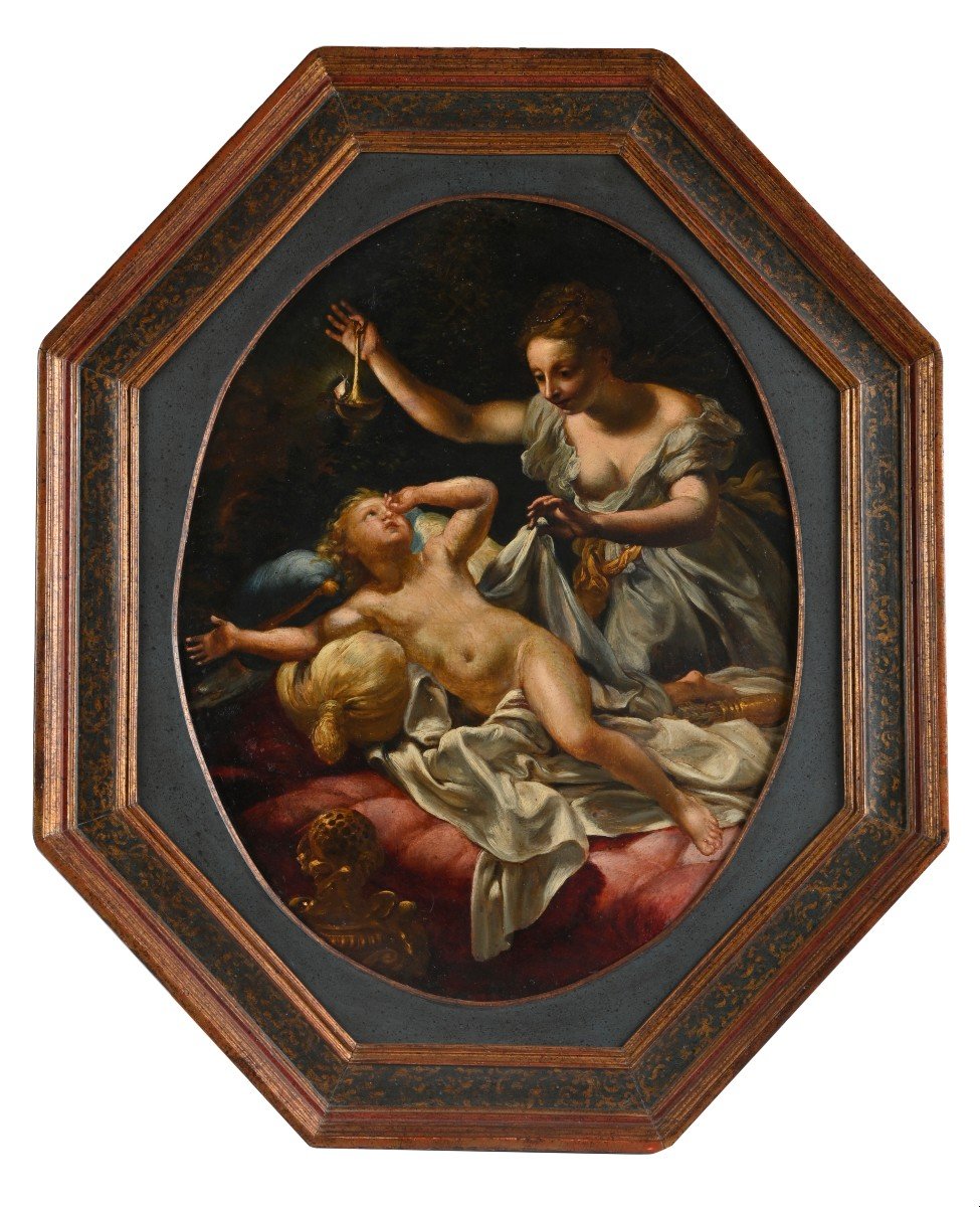 Psiche svela Amore - Maestro italiano del sec. XVII (Bologna- Roma)