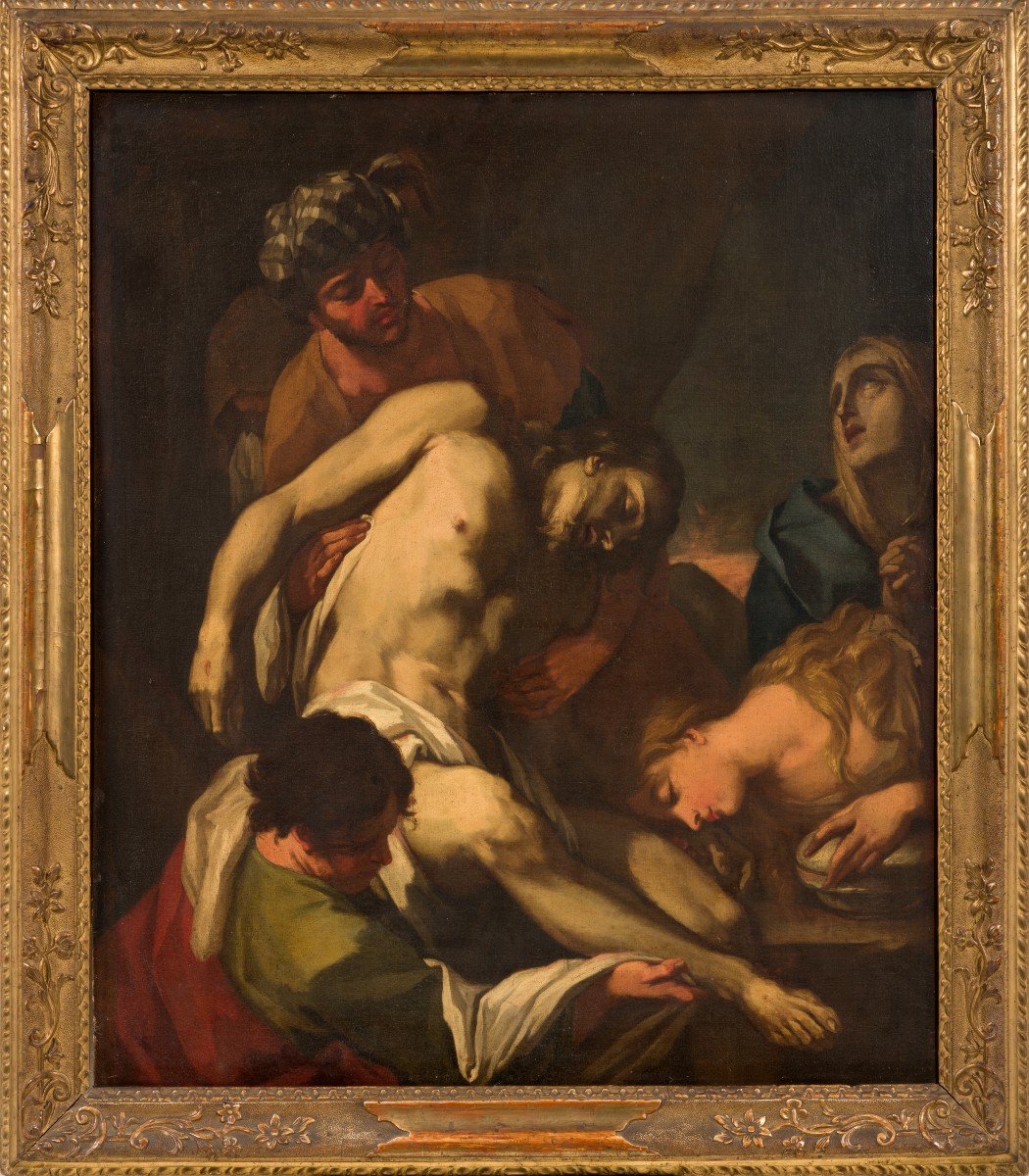 Antonio Balestra (Verona, 1666-1740) Dipinto raffigurante: "Deposizione"