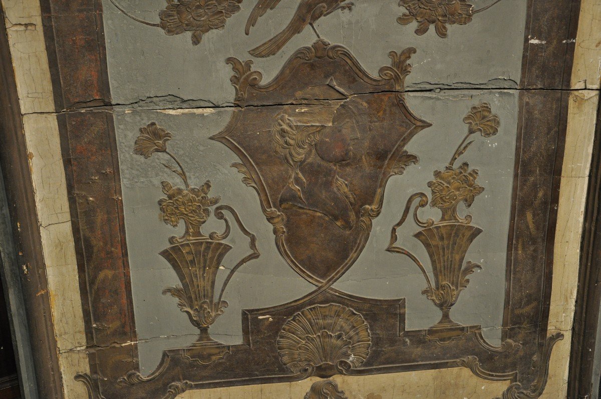 Pannello in legno laccato e dorato, Piemonte sec. XVII-XVIII-photo-3