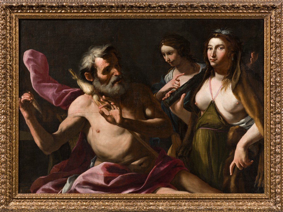 Gregorio Preti (Taverna,1603 - Roma,1672)  “Ercole ed Onfale”