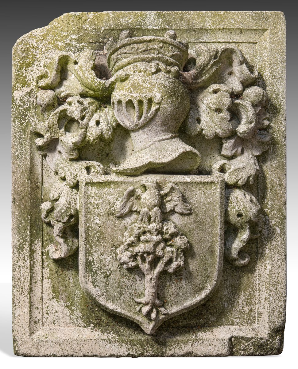 Stemma in pietra "Famiglia Foresti", sec. XVIII