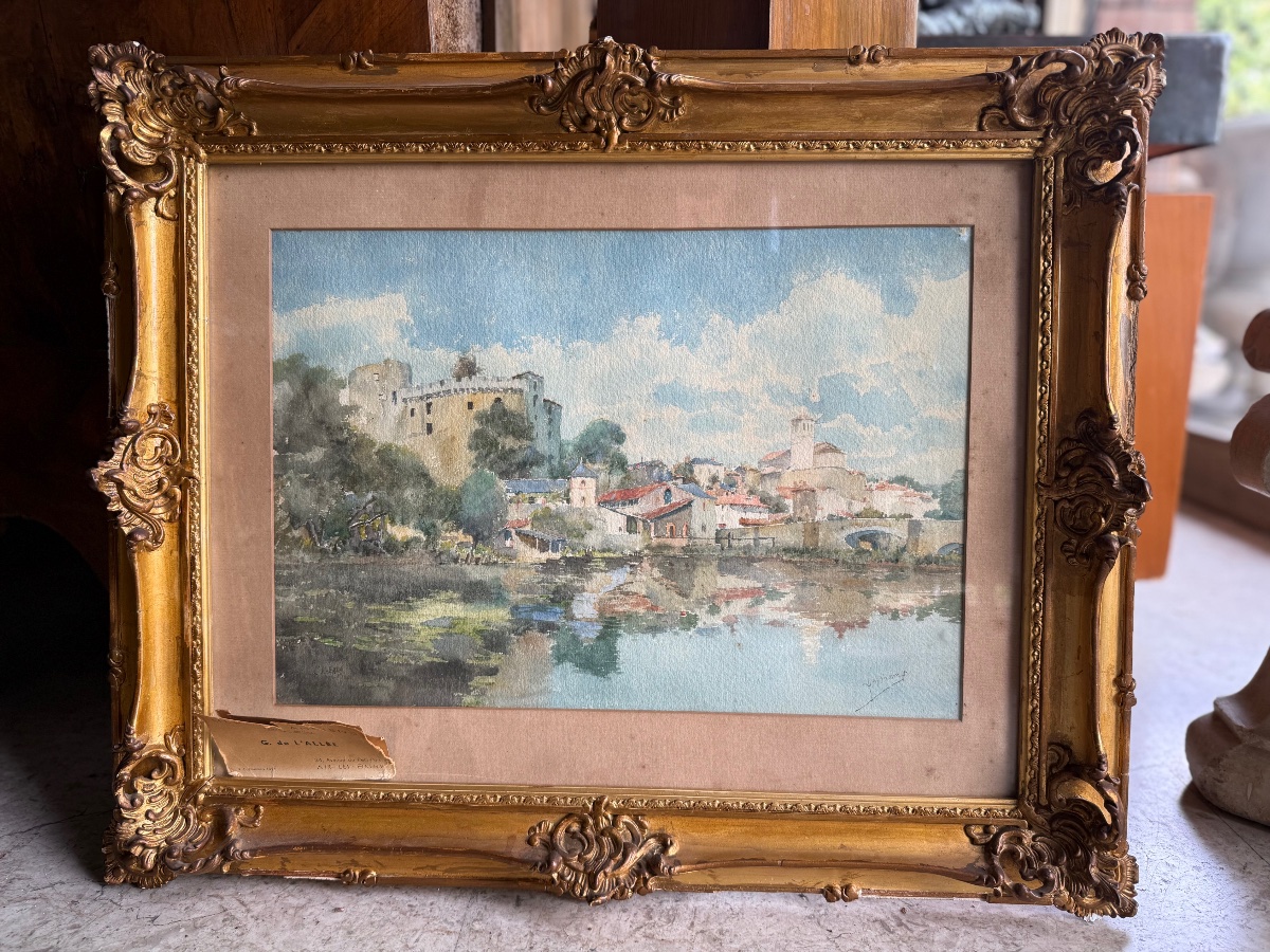 L. Deshamps "Veduta di Clisson"-photo-1
