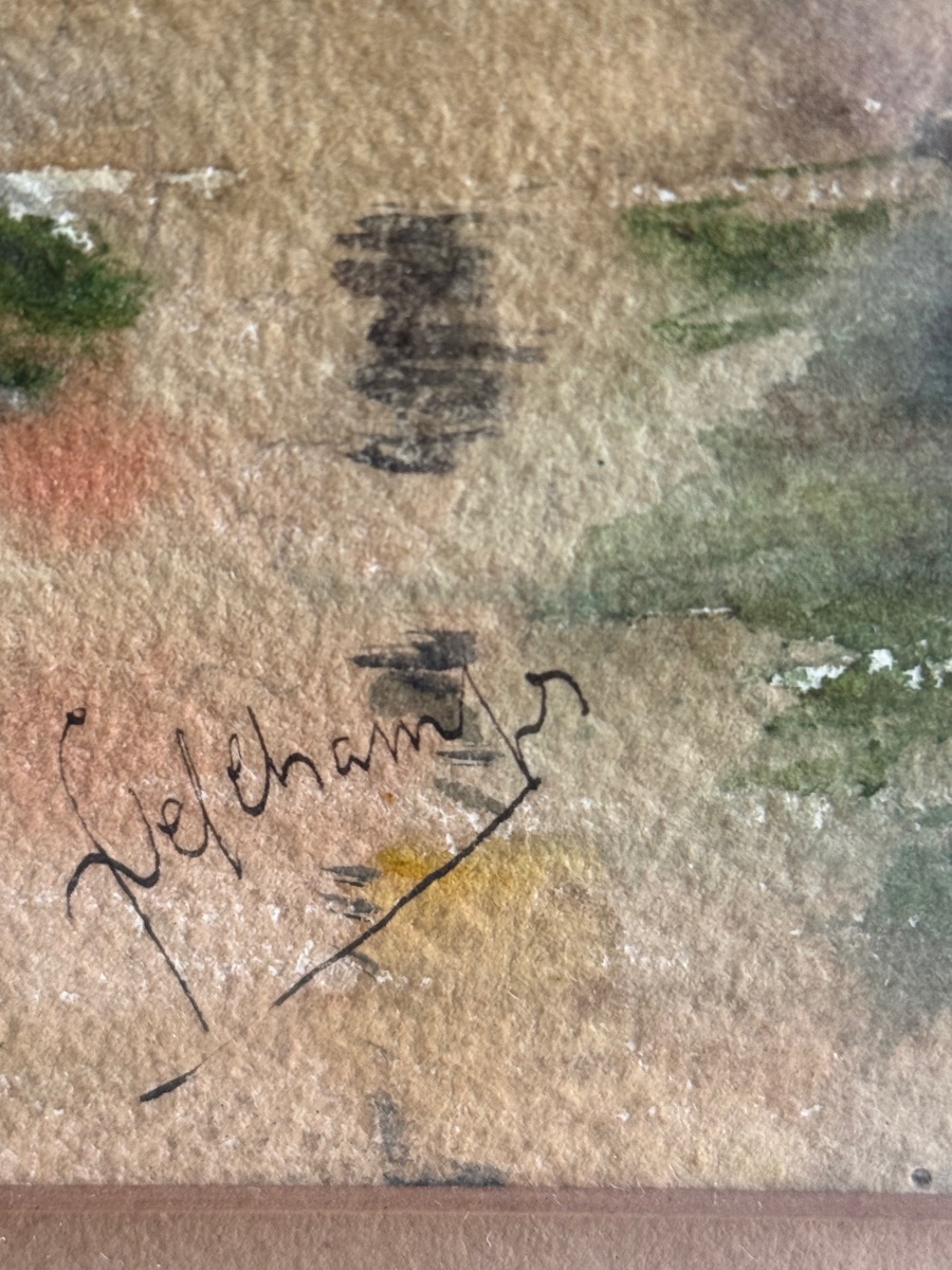 L. Deschamps "Veduta della di Saint Antonin Noble Val"-photo-2