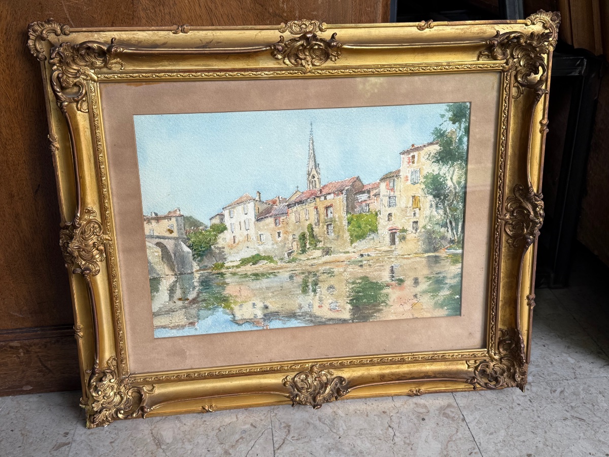 L. Deschamps "Veduta della di Saint Antonin Noble Val"-photo-1