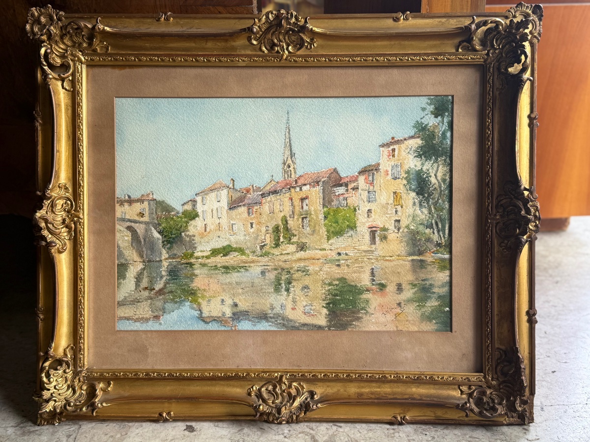 L. Deschamps "Veduta della di Saint Antonin Noble Val"-photo-2