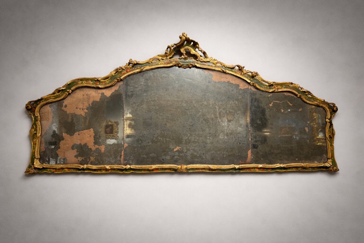 Elegante specchiera caminiera, Venezia sec. XVIII