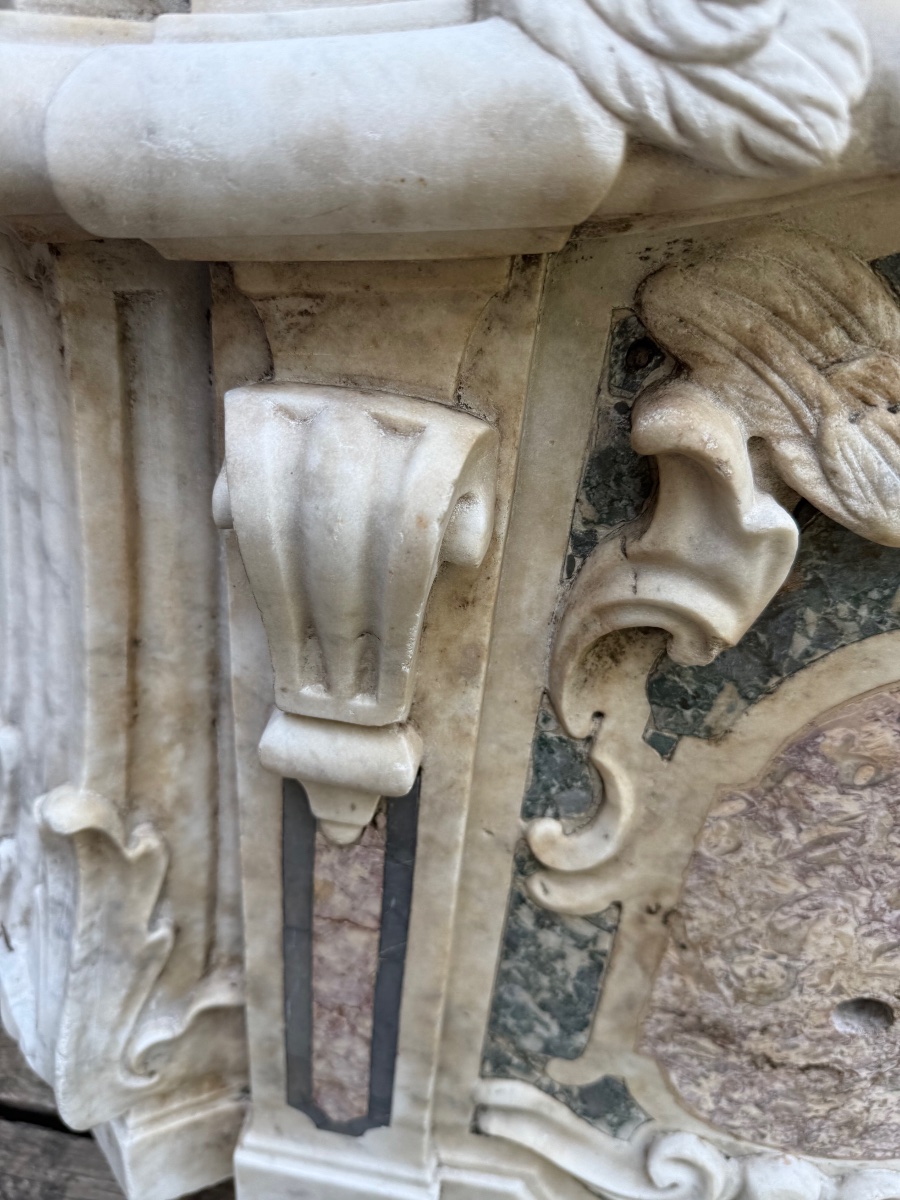 Scultore italiano sec. XVII- XVIII Elemento decorativo-photo-3