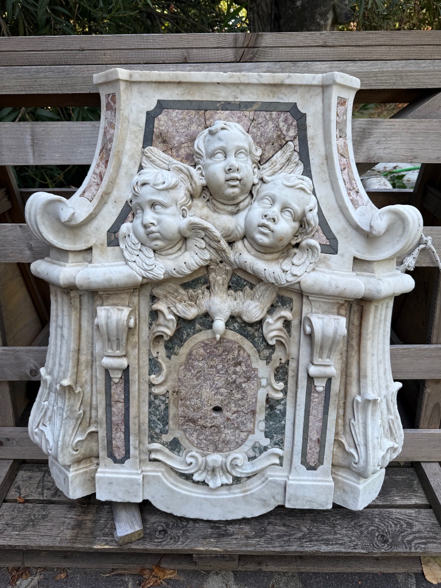 Scultore italiano sec. XVII- XVIII Elemento decorativo-photo-2