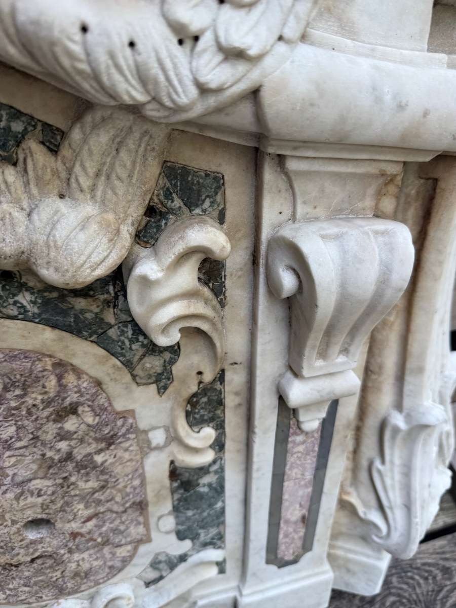 Scultore italiano sec. XVII- XVIII Elemento decorativo-photo-4
