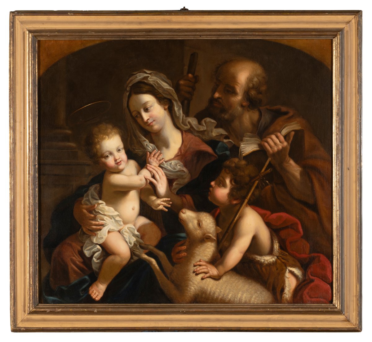 Benedetto Gennari (Cento, 1633 – Bologna,1715) "La Sacra famiglia"