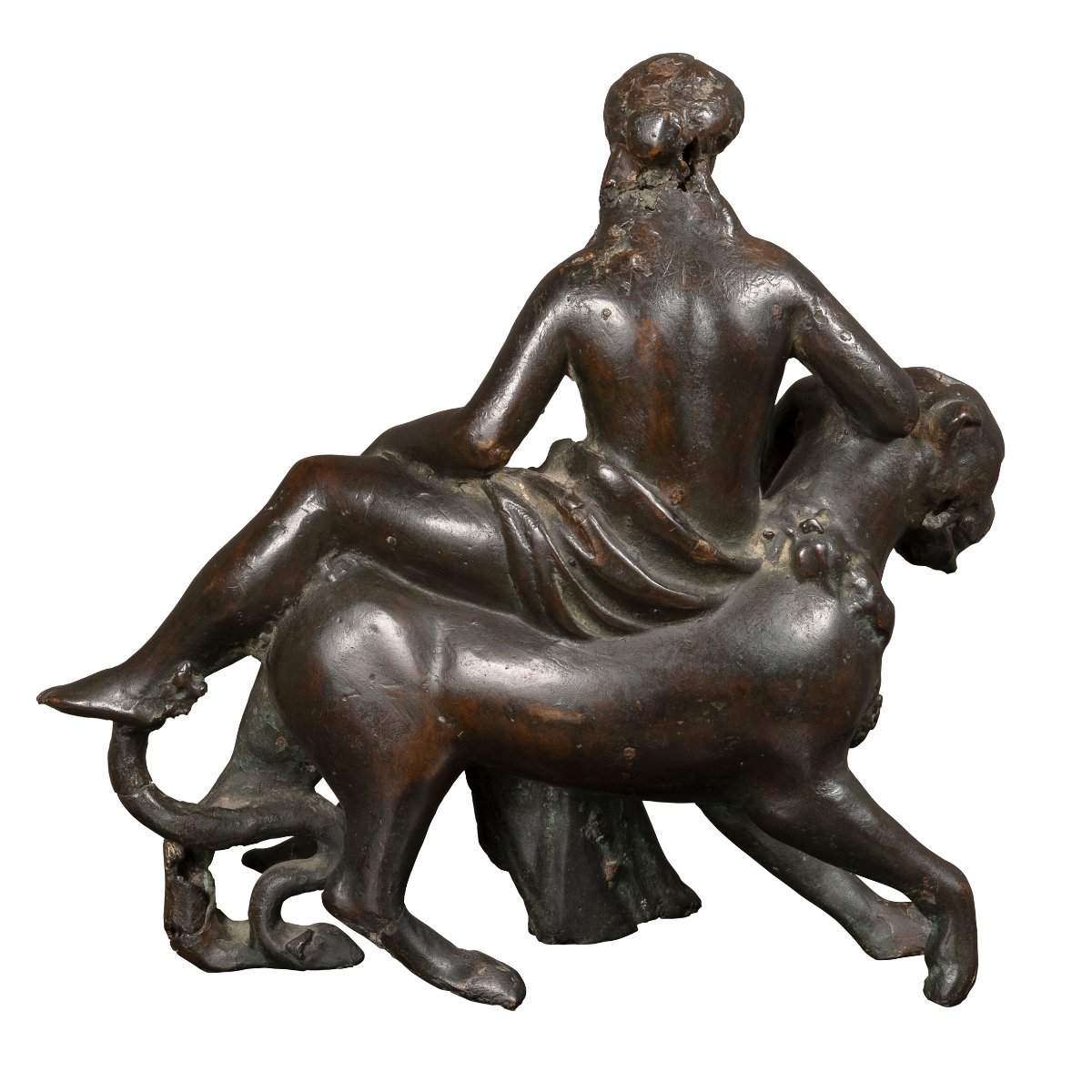 Bronzista padovano del sec. XVI-XVII  "Arianna sulla pantera"-photo-3