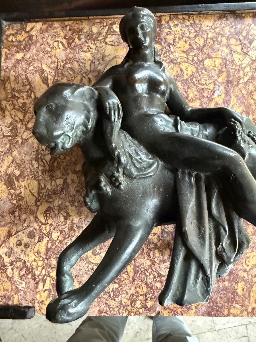 Bronzista padovano del sec. XVI-XVII  "Arianna sulla pantera"-photo-4
