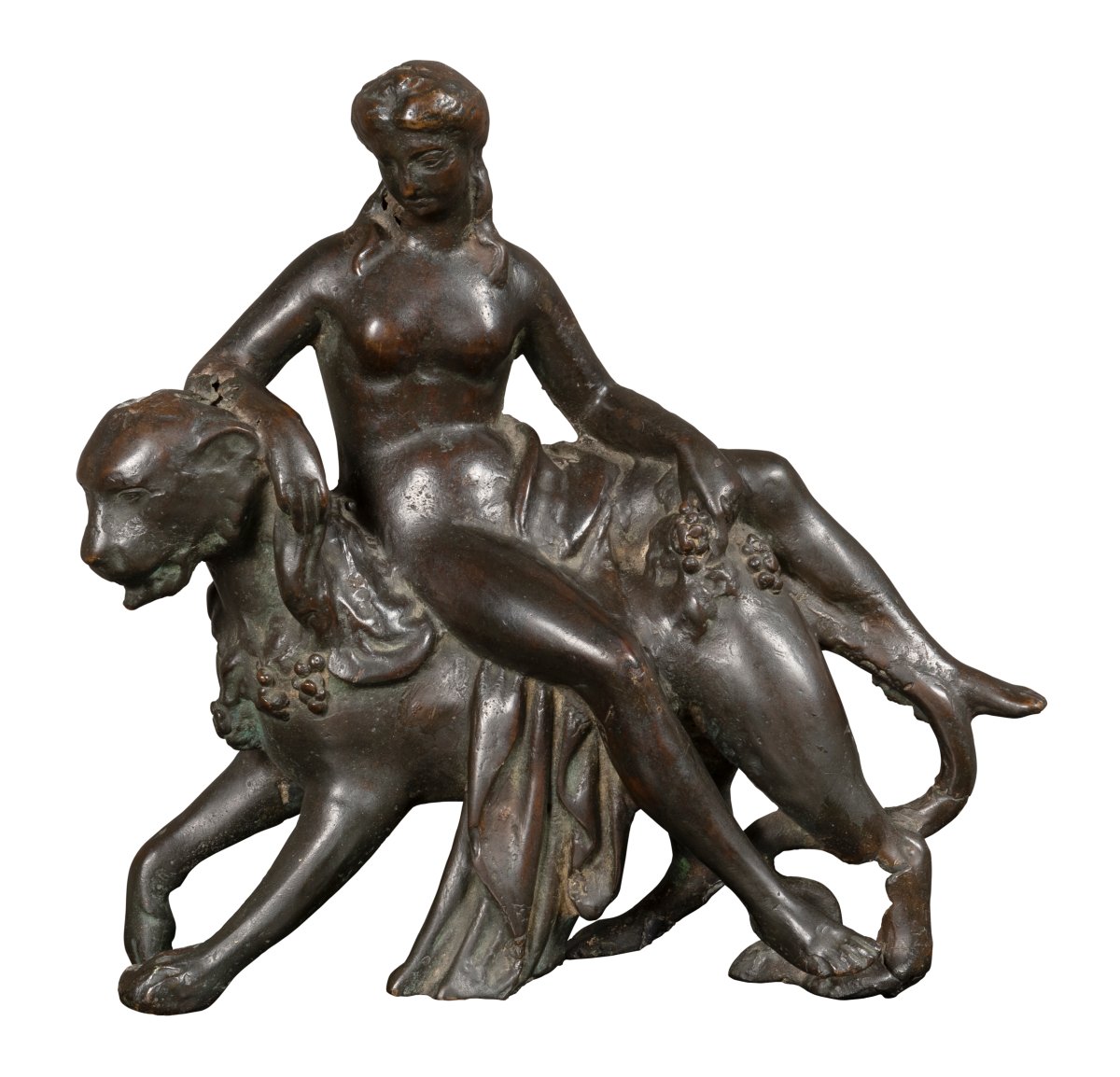Bronzista padovano del sec. XVI-XVII  "Arianna sulla pantera"