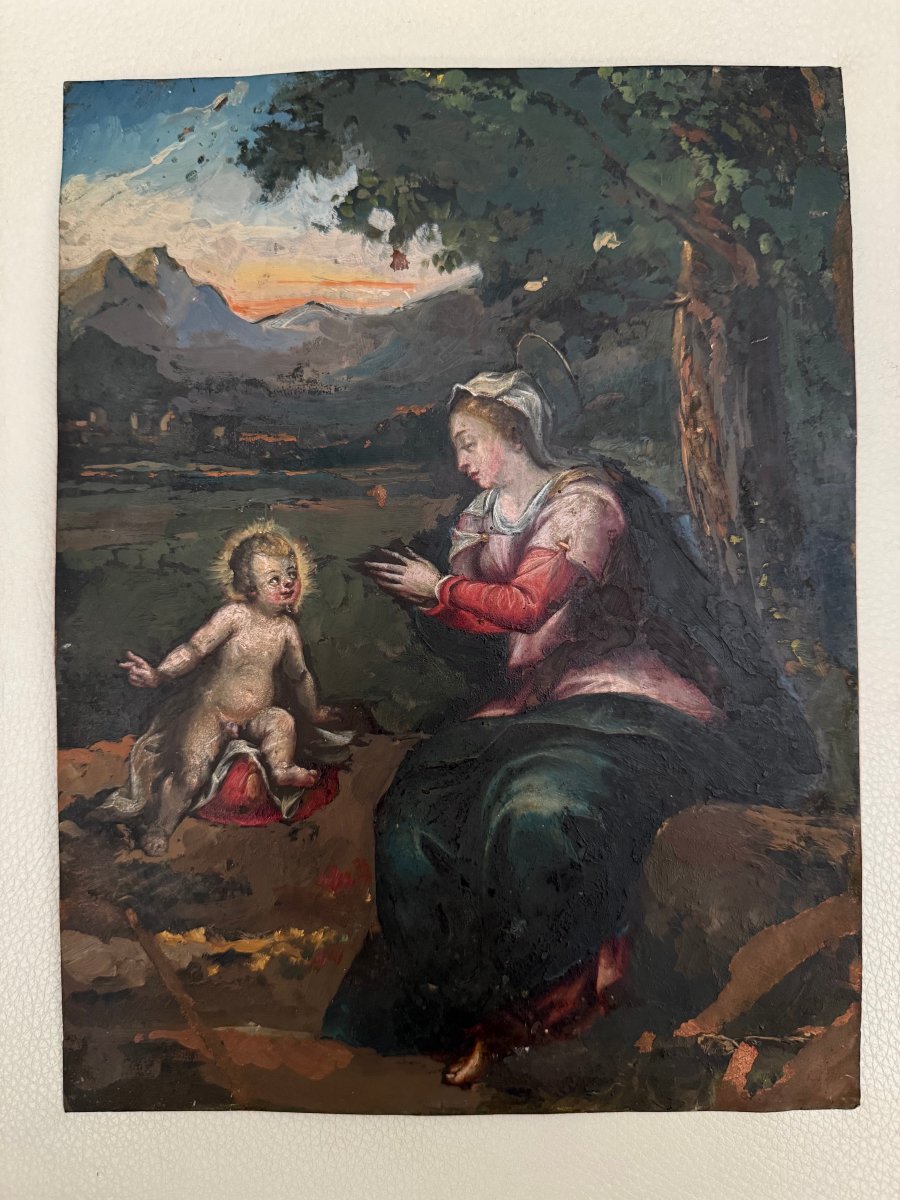 Maestro emiliano del sec. XVII  "La Madonna della Ghiara"
