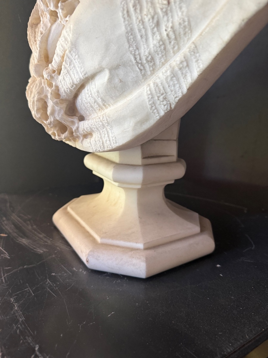 Pietro Calvi (Milan, 1833–1884)  Sculpture représentant une allégorie, probablement « L'Hiver »-photo-1