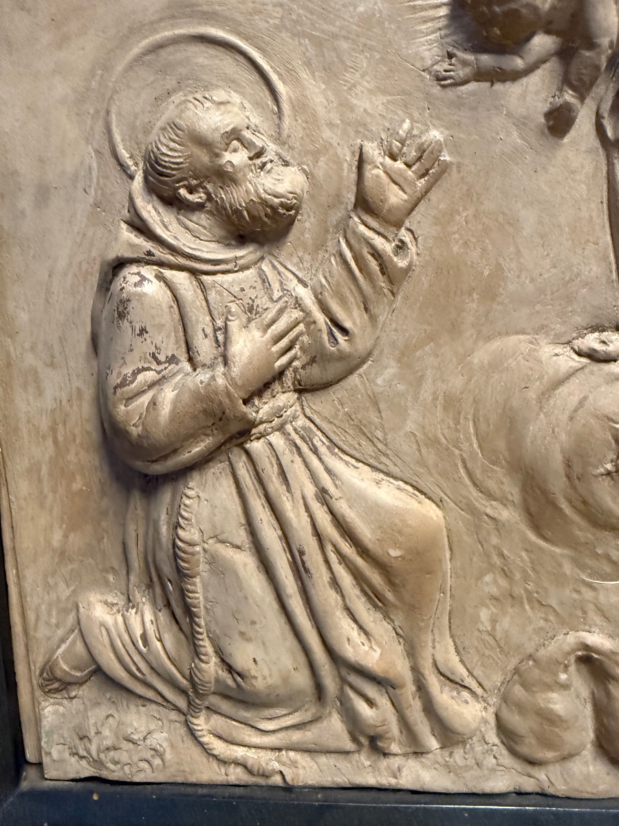 Giuseppe Tozzi -  Placca devozionale in terracotta Imola Sec. XIX-photo-4