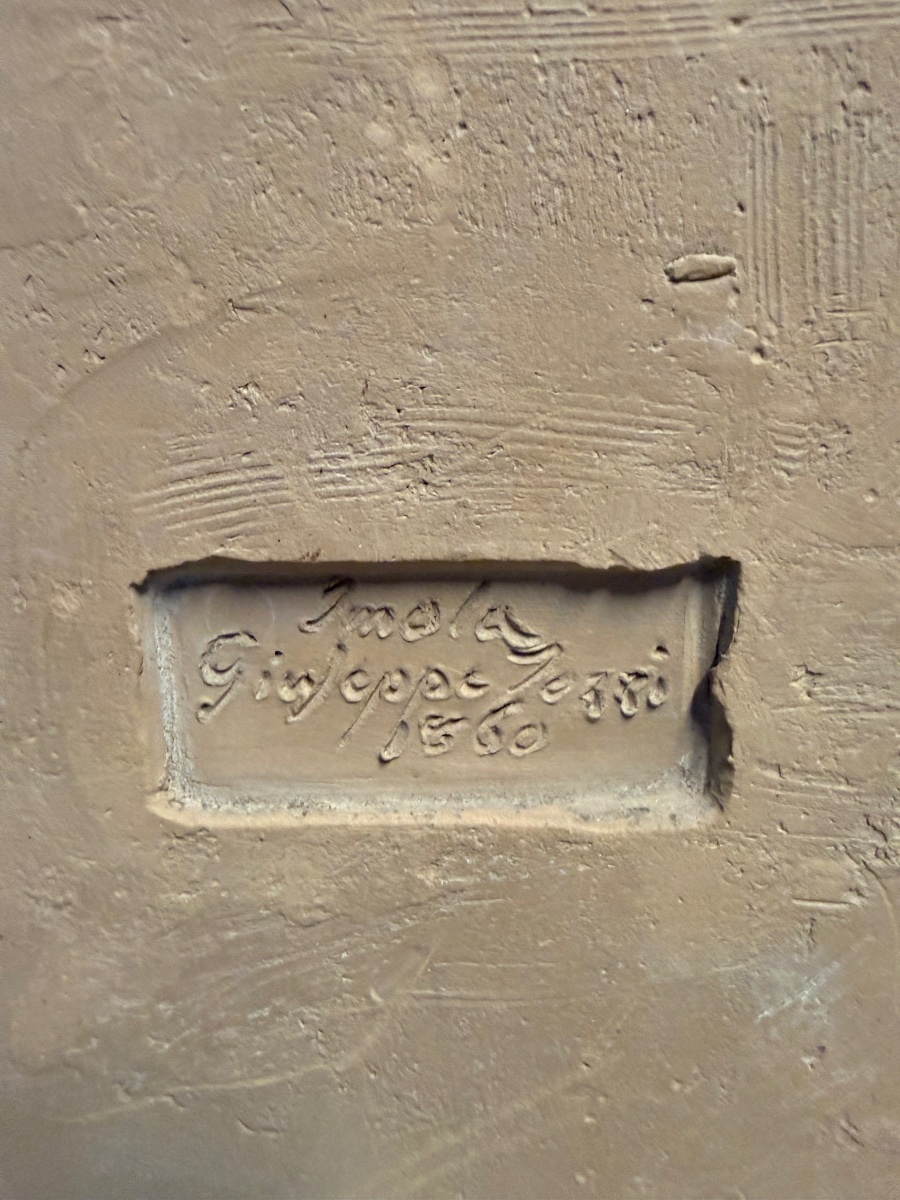 Giuseppe Tozzi -  Placca devozionale in terracotta Imola Sec. XIX-photo-5