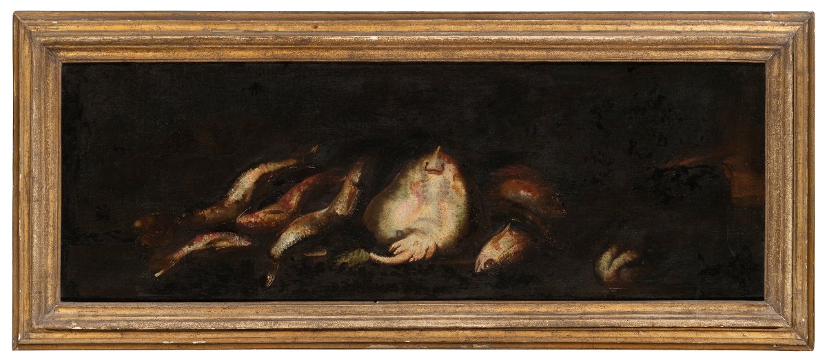 Elena Recco (Napoli, 1654- Madrid,1715)  Coppia di nature morte -photo-2