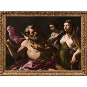 Gregorio Preti (Taverna,1603 - Roma,1672)  “Ercole ed Onfale”