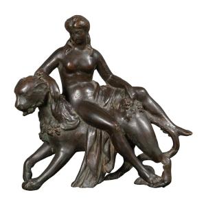 Bronzista padovano del sec. XVI-XVII "Arianna sulla pantera"