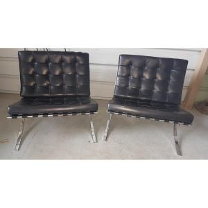 Pair Of Armchair Barcelona Knoll