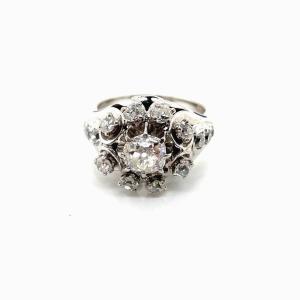 Diamonds Ring "marguerite"