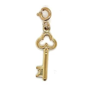 Yellow Gold Key Charm