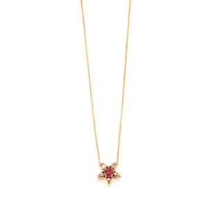 Selim Mouzannar Pink Tourmaline Diamond Necklace